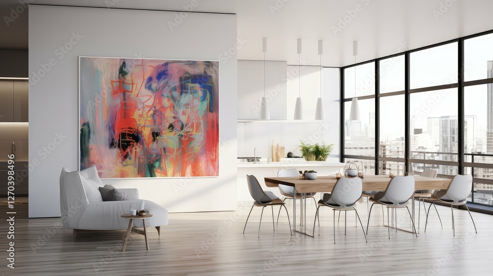 Fototapeta premium design house flat art