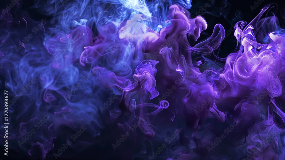 Obraz premium Abstract smoke background with vibrant colors and dreamy textures. Perfect for artistic projects, graphic design, and creating a mysterious or ethereal mood. Dynamic and visually captivating.