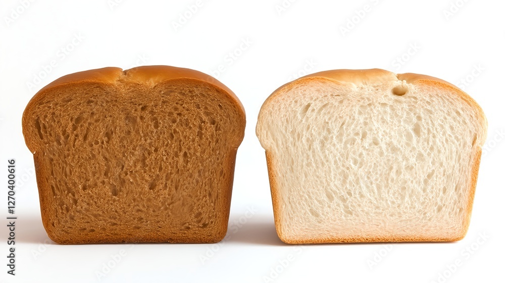 Whole Wheat vs. White: A Bread Slice Showdown! Whole Wheat vs. White: A Bread Slice Showdown!