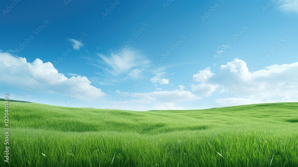 Obraz premium sky growing green blue