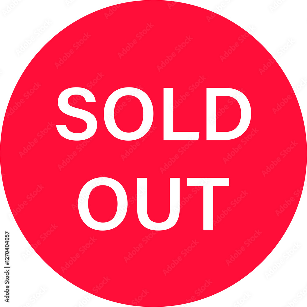 Sold out icon for graphic design, logo, web site, social media, mobile app, ui illustration Sold out icon for graphic design, logo, web site, social media, mobile app, ui illustration