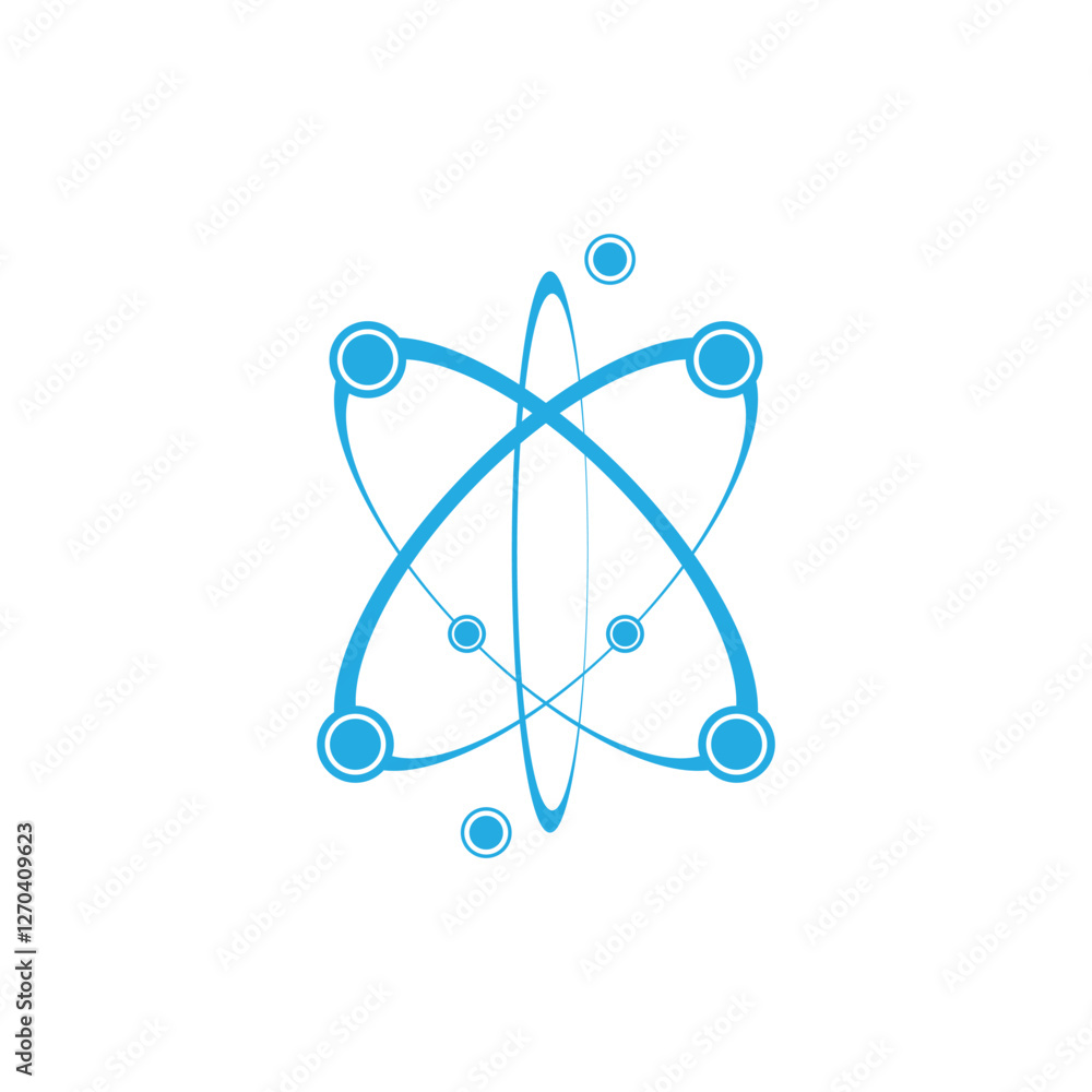 Abstract logo design featuring molecule Abstract logo design featuring molecule