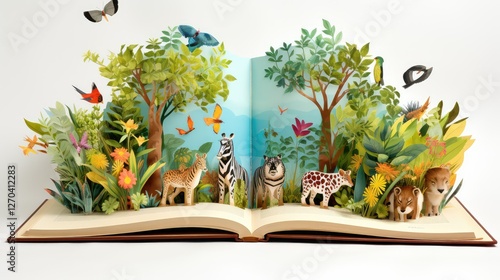 illustrations open book pages