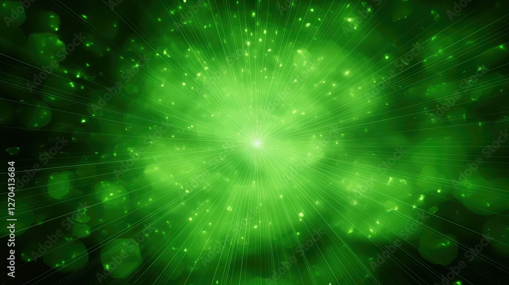 catching green starburst background catching green starburst background
