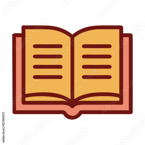 Open Hardcover Book Icon