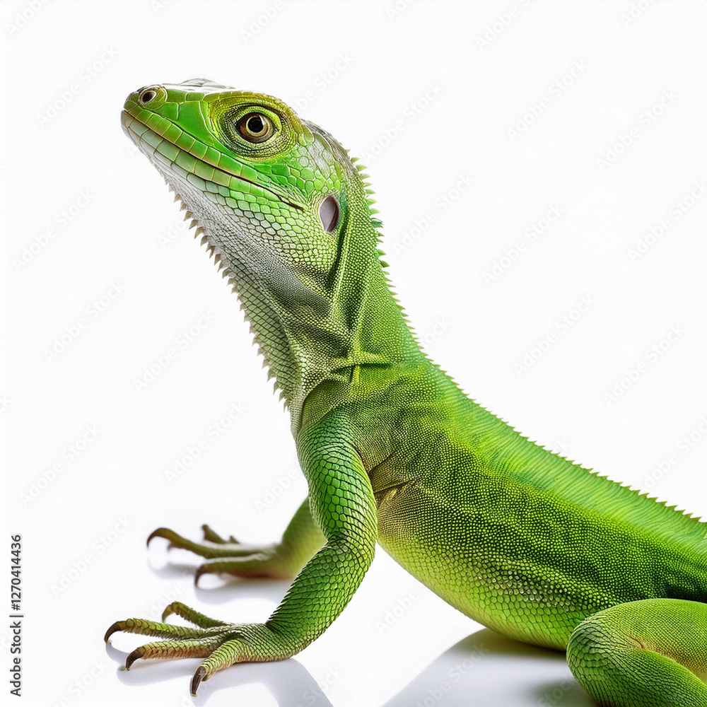 Fototapeta premium Green Lizard Closeup