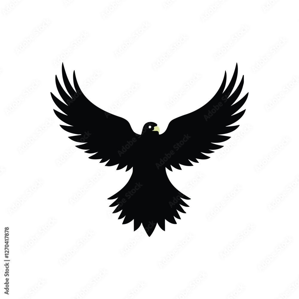 Obraz premium Eagle Vector Silhouette Birds Flying Logo