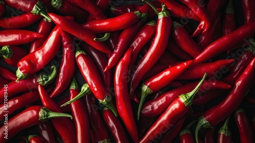 Closeup of Red Chili Peppers