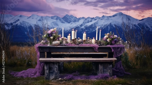 picnic purple background grunge