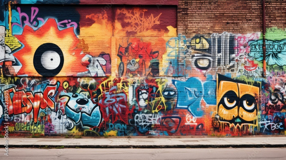 Obraz premium vibrant urban wall background