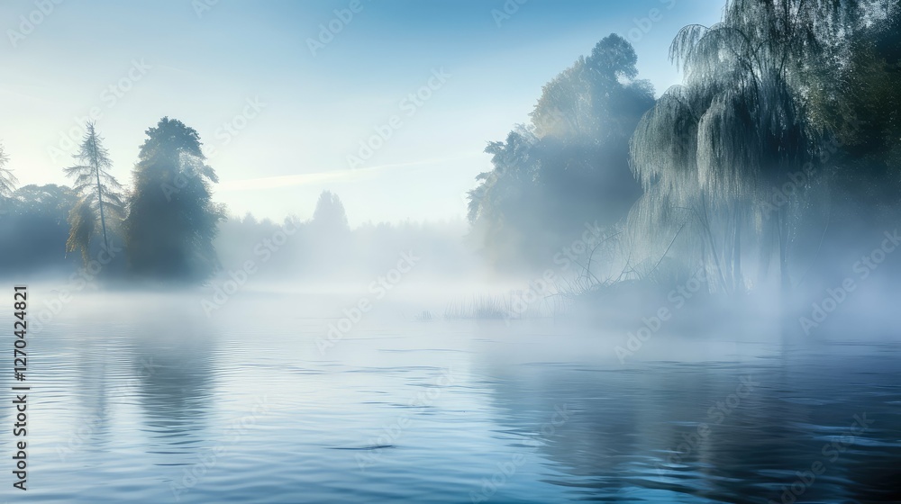 Fototapeta premium river morning water