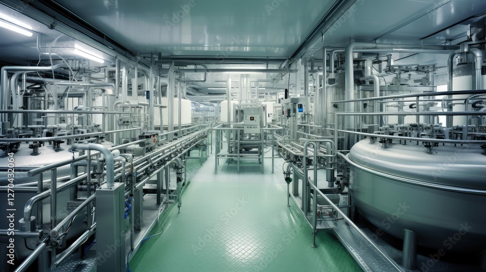 Fototapeta premium parlor organic milk production