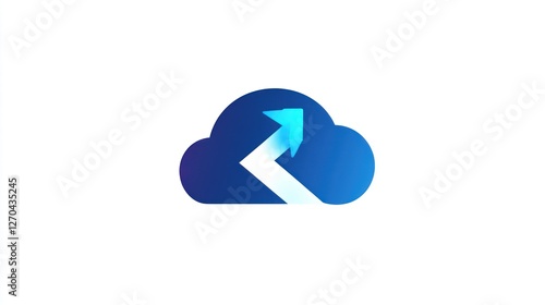 Free Download Cloud data upload, growth, progress, white background, website icon - GFXLoad