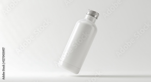 Wallpaper Mural Sleek White Water Bottle: Minimalist Product Photography Torontodigital.ca