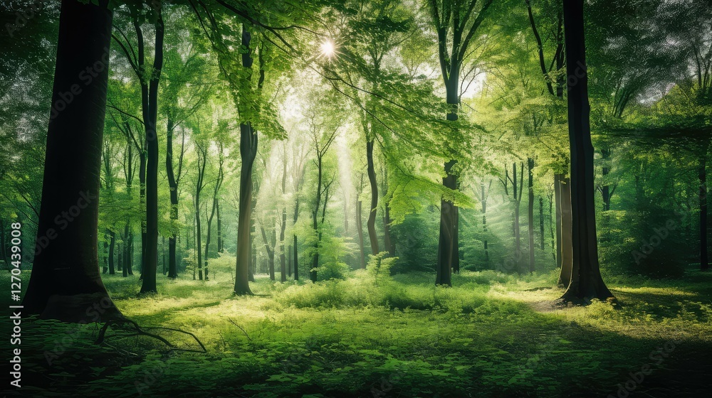 Fototapeta premium nature green trees