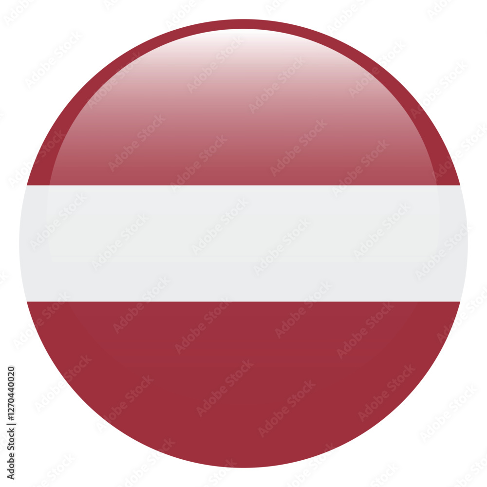 Flag of Latvia. Latvia round flag logo icon computer vector illustration design Flag of Latvia. Latvia round flag logo icon computer vector illustration design