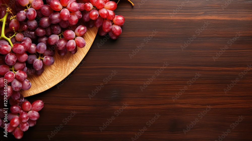 wooden red grape background wooden red grape background
