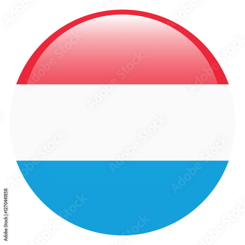 Flag of Luxembourg. Luxembourg round flag logo icon computer vector illustration design Free Download Flag of Luxembourg. Luxembourg round flag logo icon computer vector illustration design - GFXLoad
