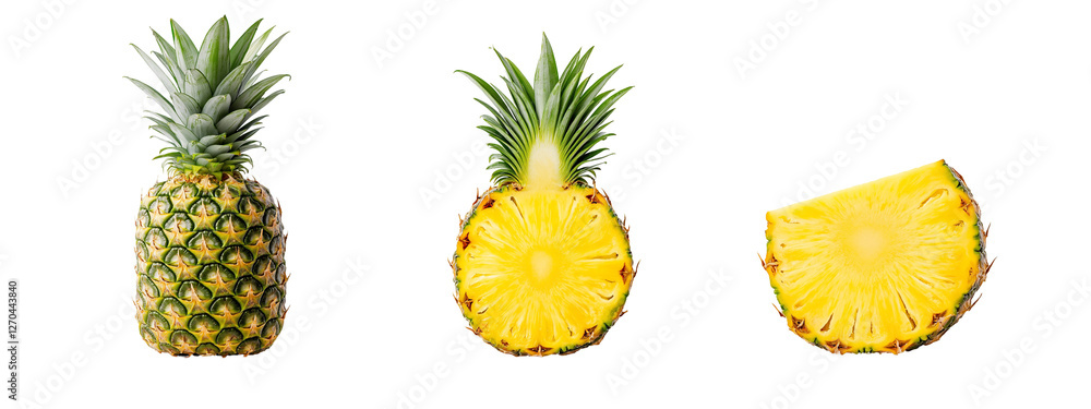 pineapple isolated on white background pineapple isolated on white background