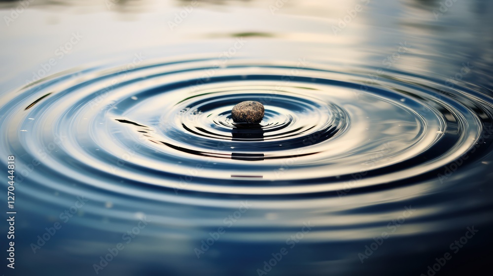pebble can dropping in water pebble can dropping in water