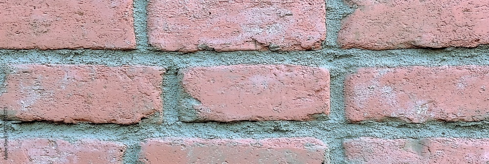 Obraz premium Textured Pink Brick Wall Background