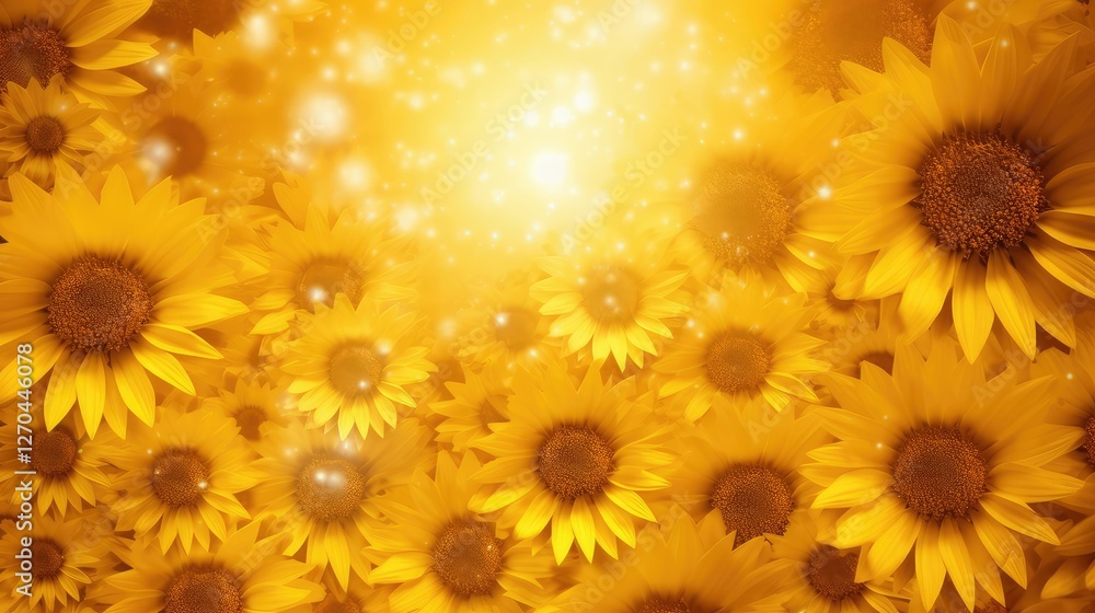 Fototapeta premium field yellow burst background