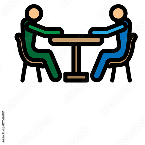 Hangout Spot Vector Filled Icon Design