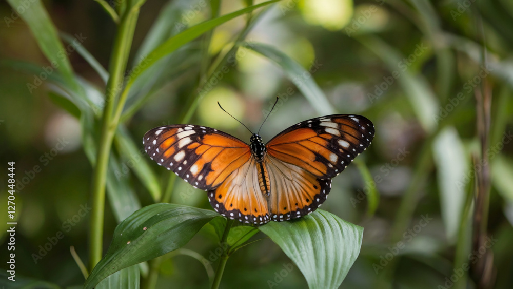 Monarch Butterfly on a Cluster of Pink Flowers Monarch Butterfly on a Cluster of Pink Flowers