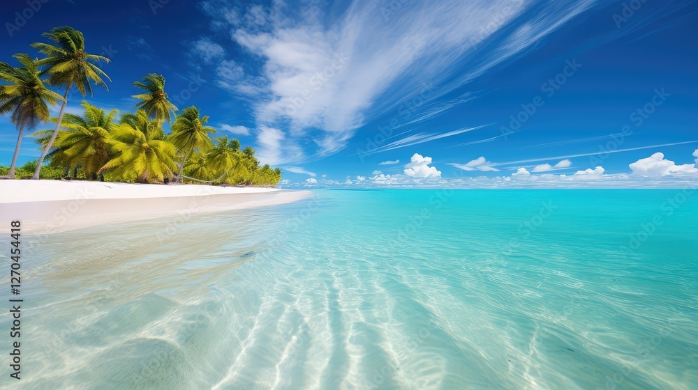 Fototapeta premium paradise holiday blue