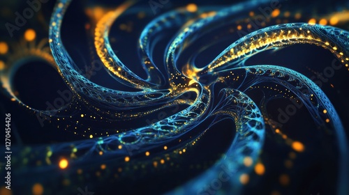 Abstract Swirling Light Pattern