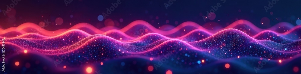 Abstract digital soundscape, glowing waveforms , abstract, science, modern Abstract digital soundscape, glowing waveforms , abstract, science, modern