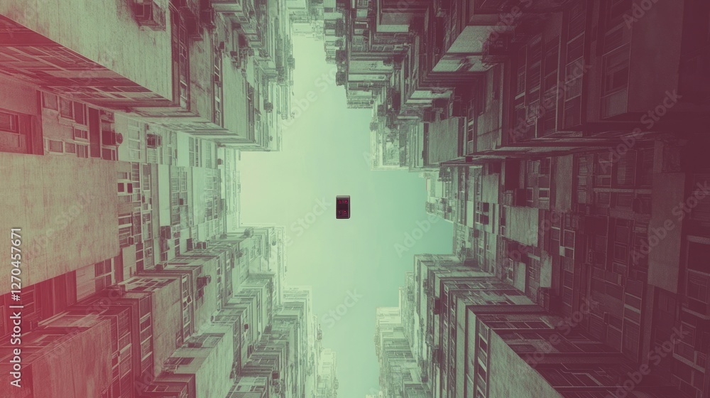Fototapeta premium Urban Skyline: A Futuristic Architectural Perspective