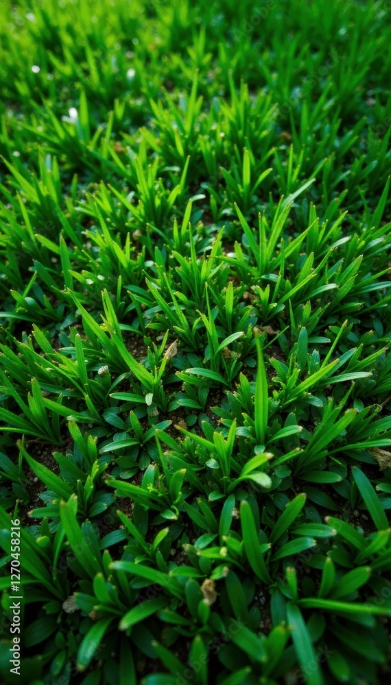 Drone view of lush green grass texture, vibrant emerald hues , lawn, color Drone view of lush green grass texture, vibrant emerald hues , lawn, color