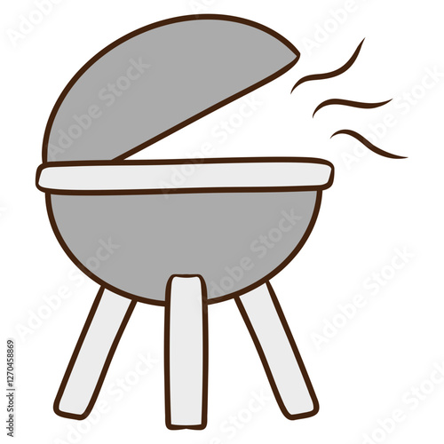 barbecue grill vector illustration