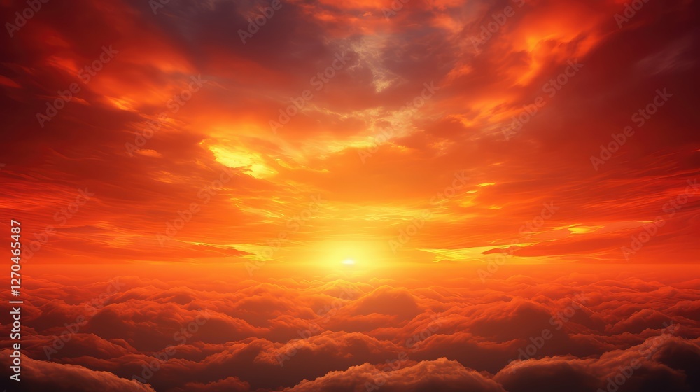 Fototapeta premium fiery dark orange gradient