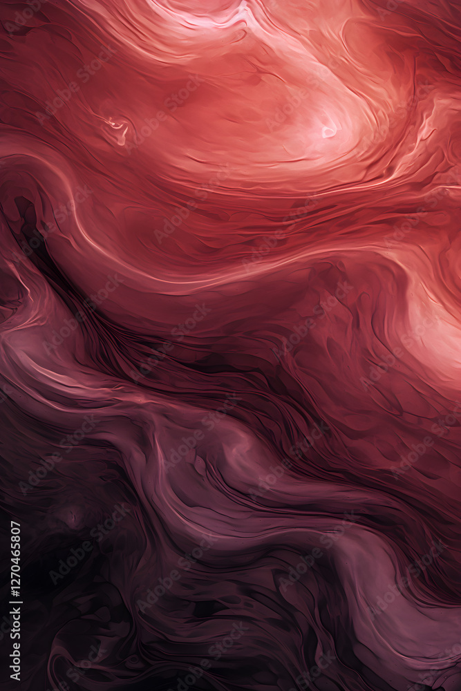 Obraz premium Pink abstract smooth curved lines poster background