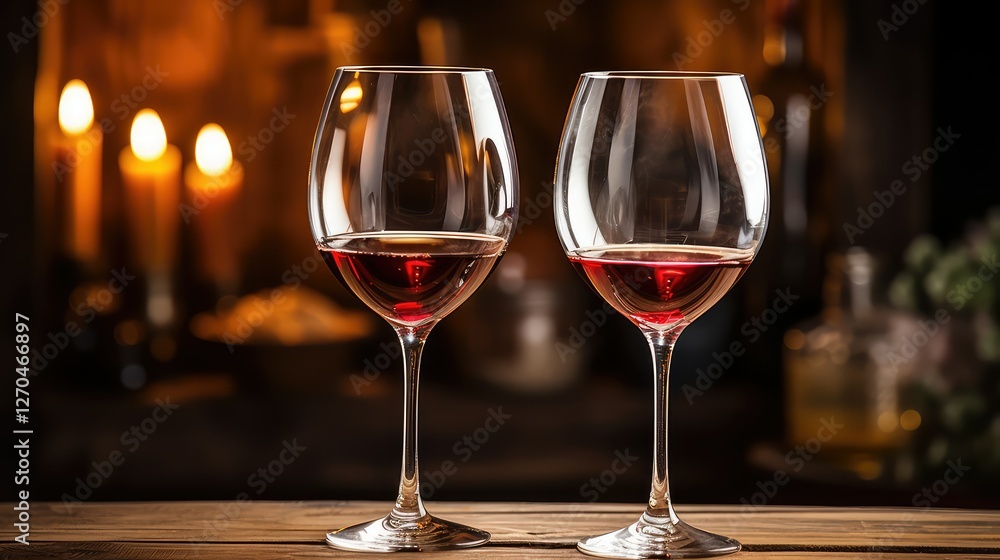 Naklejka premium rustic red and white wine
