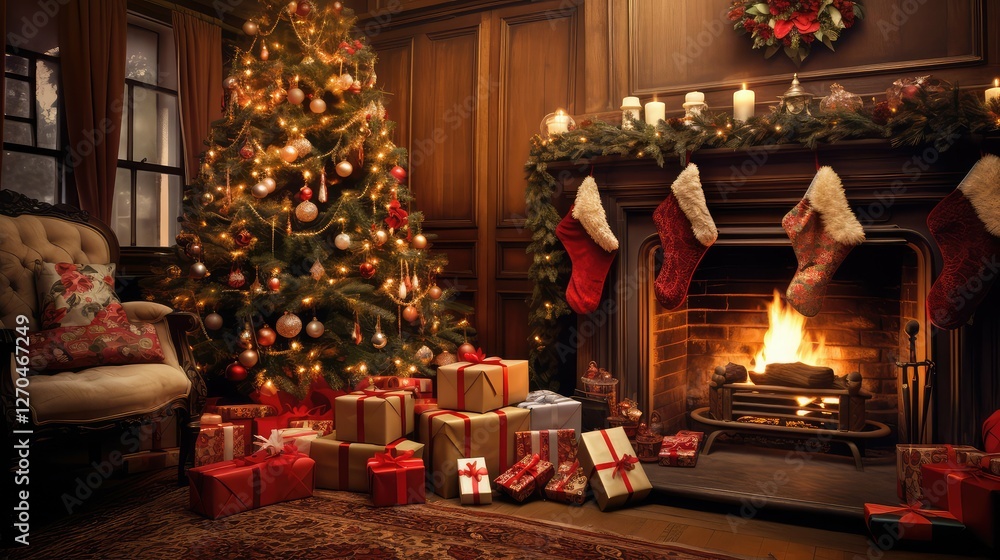 cozy presents under christmas tree cozy presents under christmas tree