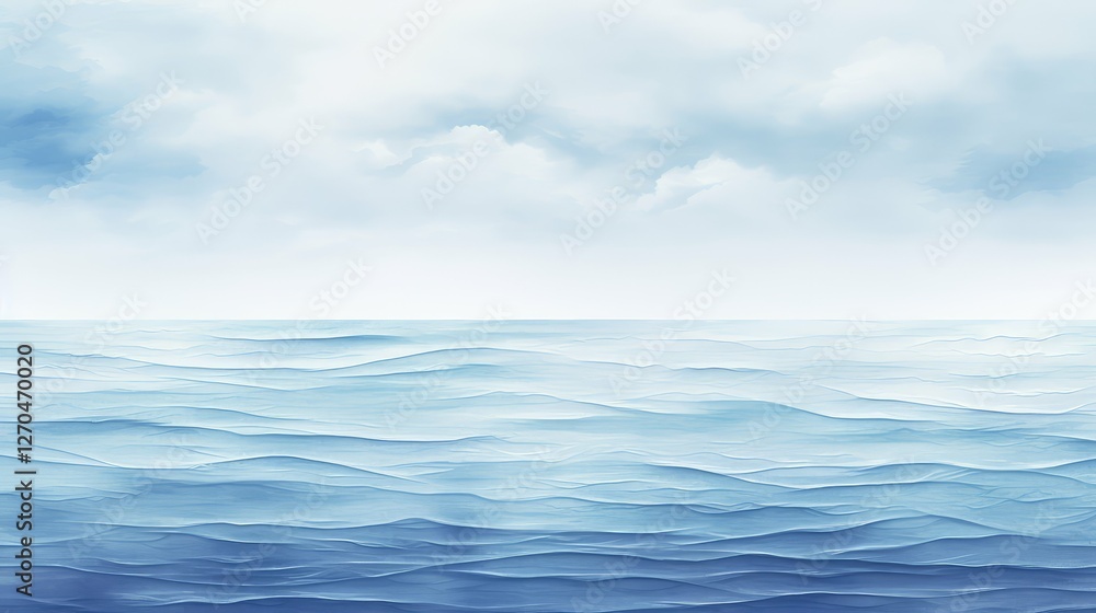 Obraz premium calm blue water color texture