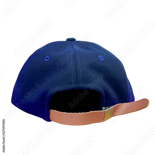 snapback blue velvet back side photo