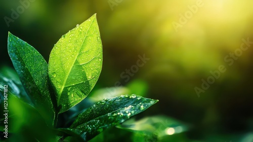Sustainable Businesses A vibrant canvas of verdant hues, abstractly swirling and flowing, symbolizing the dynamic and transformative power of green technology.