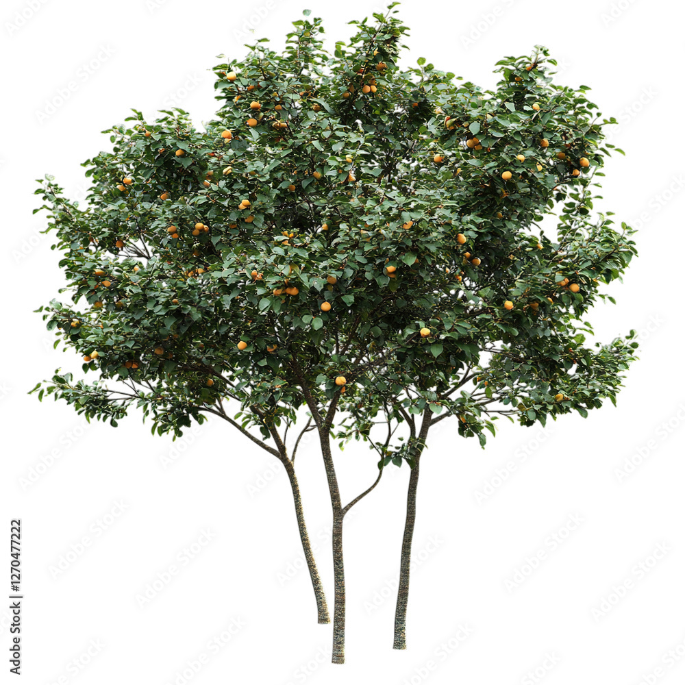 green apple tree isolated green apple tree isolated