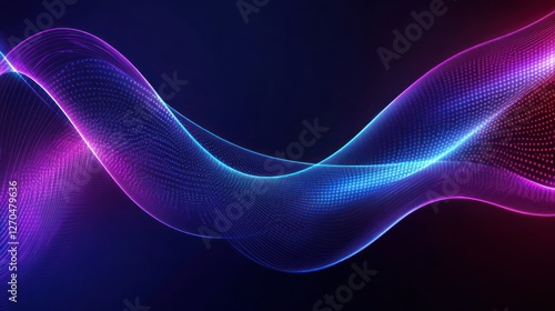 Abstract Neon Wave