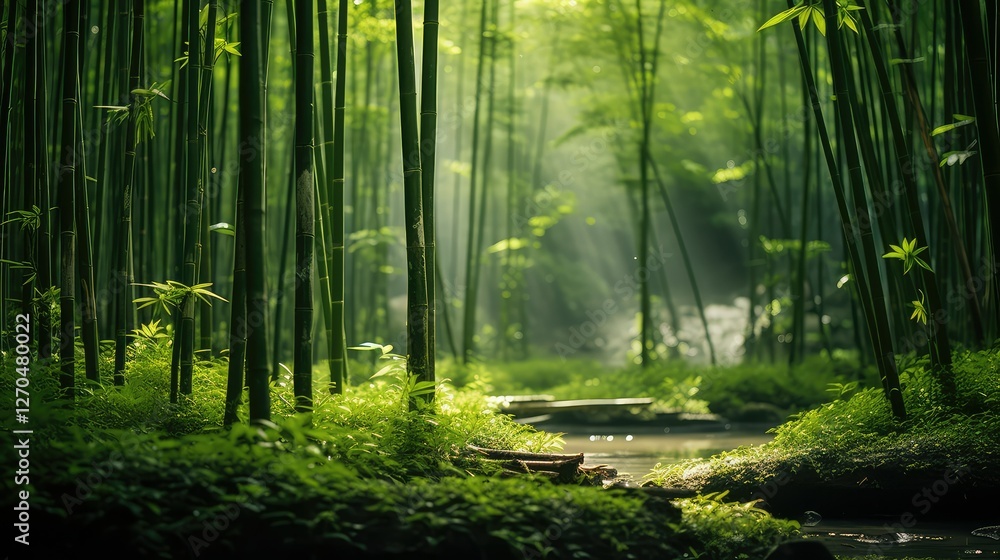 Fototapeta premium forest bamboo plant