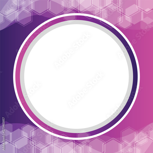 A purple and white circle with a clear background. The circle is the main focus of the image