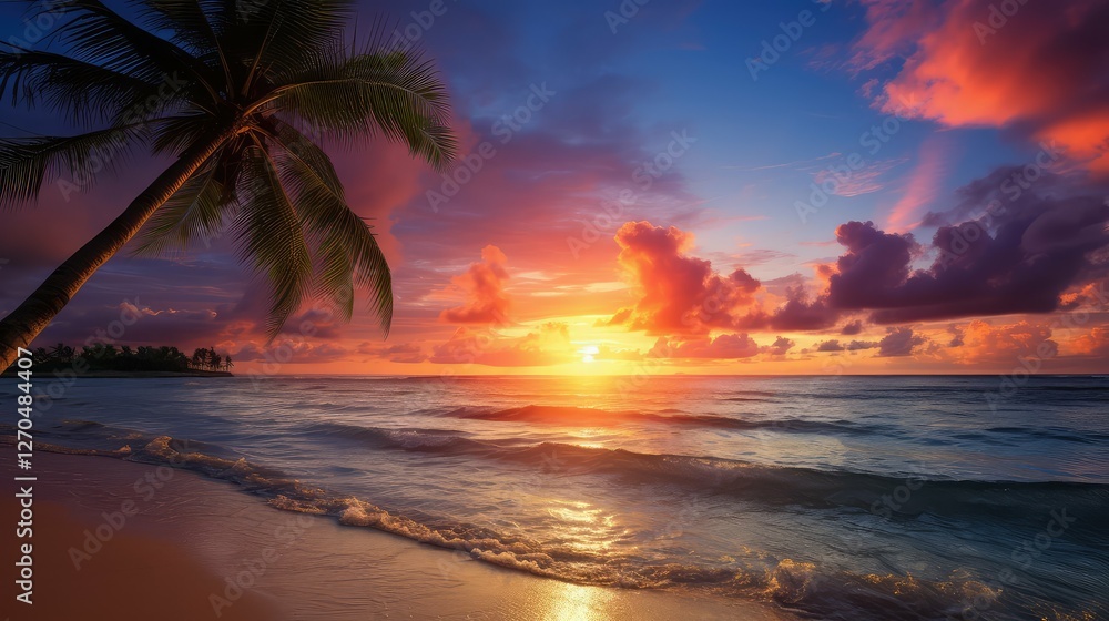 vibrant palm tree frame vibrant palm tree frame