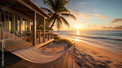 beach house and yard photo