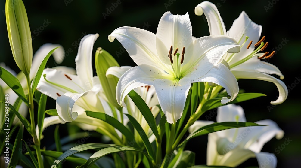 flower white easter lily flower white easter lily