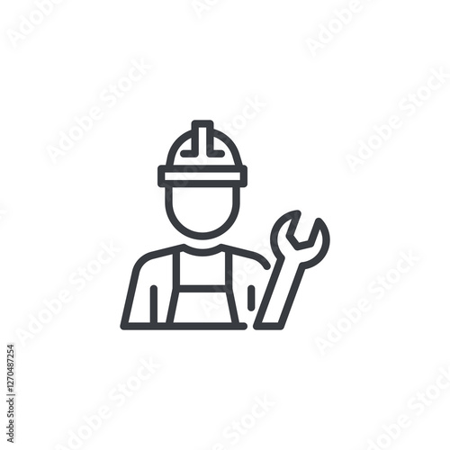 HVAC Technician line icon