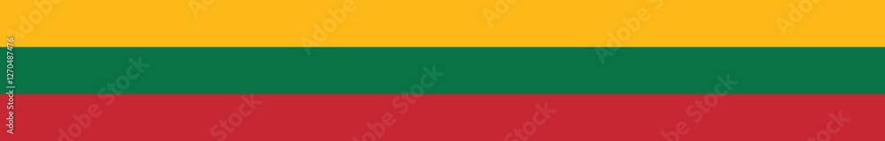 Flag of Lithuania. Lithuania long banner flag digital vector illustration Flag of Lithuania. Lithuania long banner flag digital vector illustration